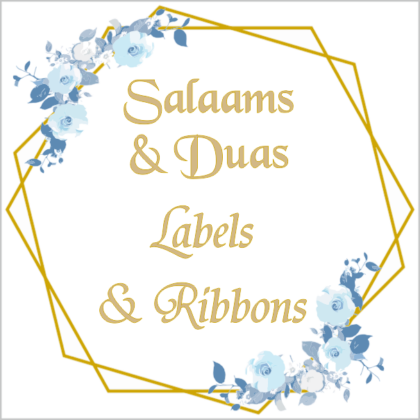 Labels and Ribbons - Gift Labels Square Design 504