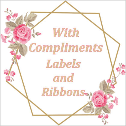 Labels and Ribbons - Gift Labels Square Design 505