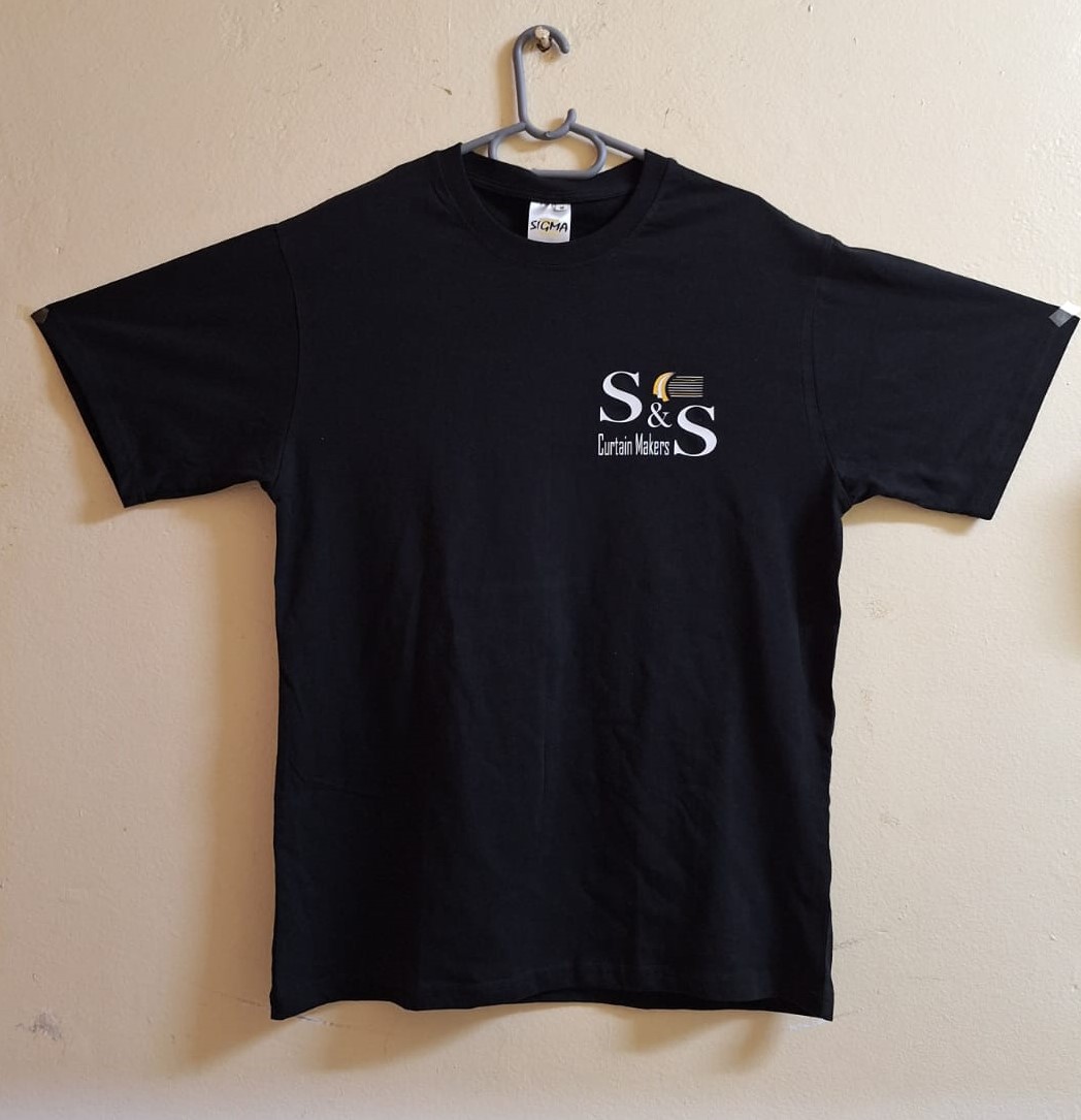 Labels and Ribbons Printed Front of T-Shirt