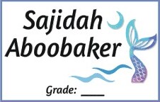 Book Labels for School design 3 from Labels and Ribbons